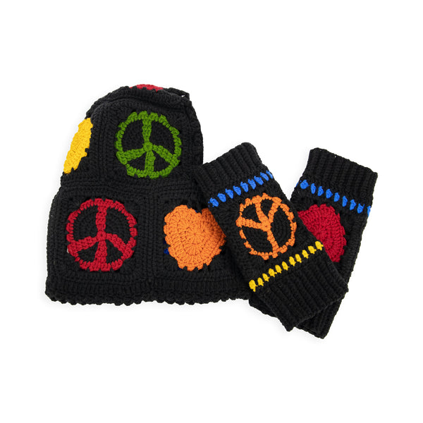 sakroots Haven Balaclava Gloves Set Black Peace And Love