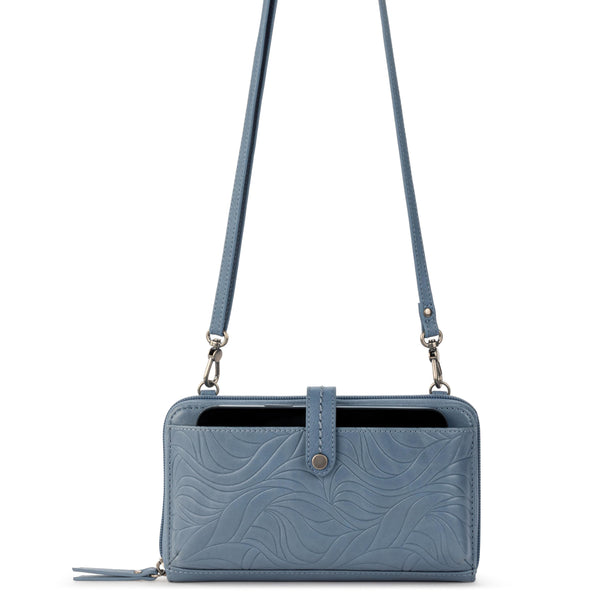 Sakroots Iris Smartphone Wallet Maritime Wave Embossed