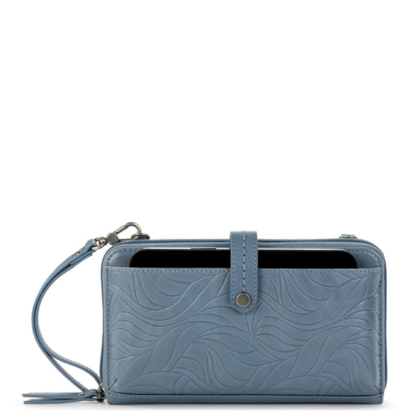 sakroots Iris Smartphone Wallet Maritime Wave Embossed