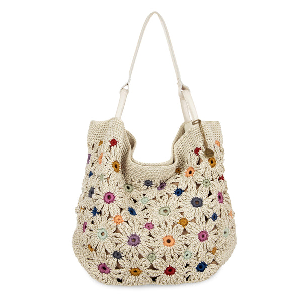 sakroots Los Feliz Large Tote Natural Multi Flowers