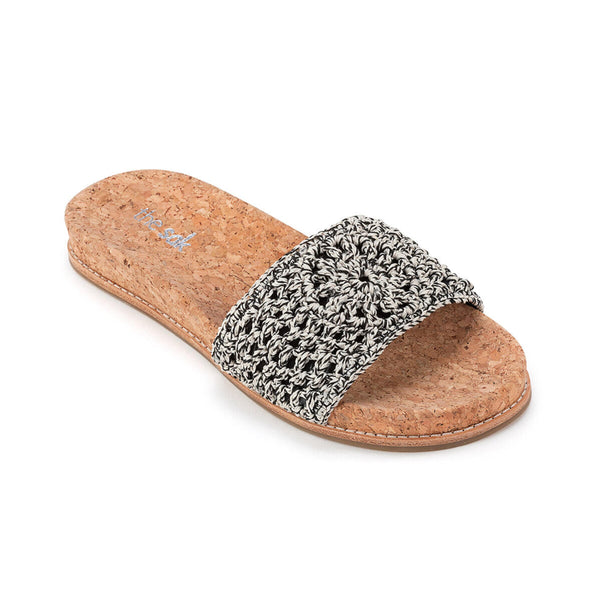 Sakroots Mendocino Slide Sandal Moonlight Static Medallion