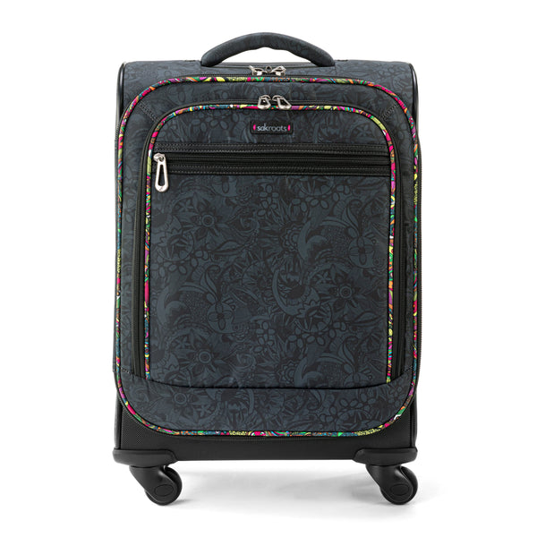 Sakroots On The Go 21" Spinner Luggage Bundle Black Rainbow Spirit Desert