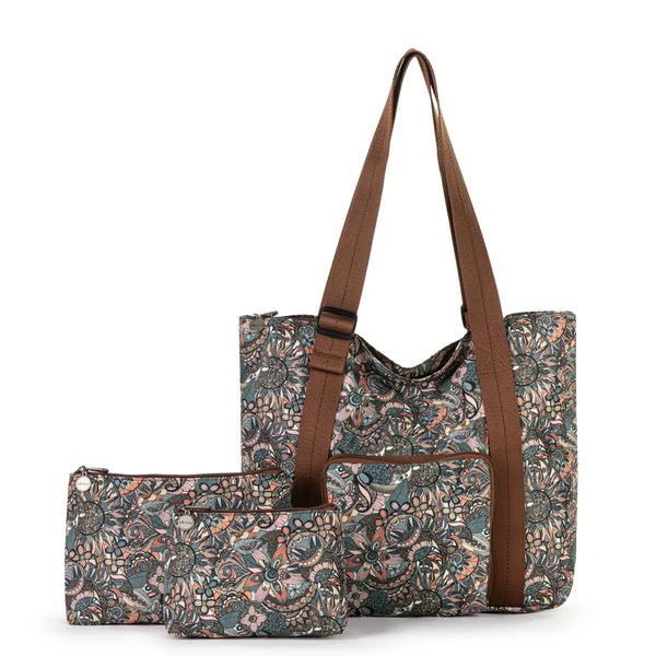 Sakroots On The Go 21" Spinner Luggage Bundle Sienna Spirit Desert