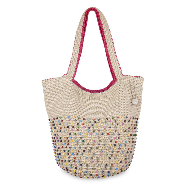 sakroots 120 Tote Ecru Multi Beads