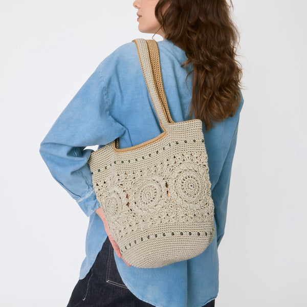 Sakroots 120 Tote Natural Medallion