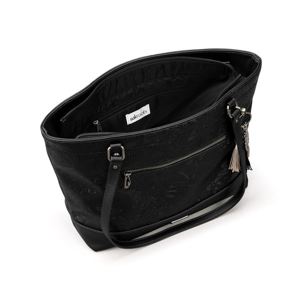 Sakroots Arcadia Metro Tote Black
