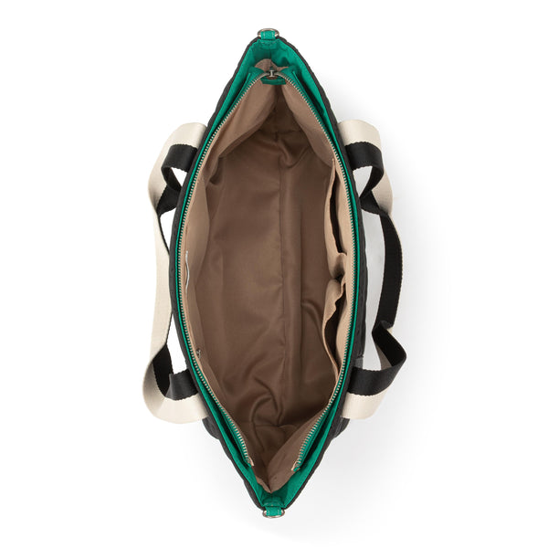 Sakroots Arlo Large Tote Black Diamond Quilted