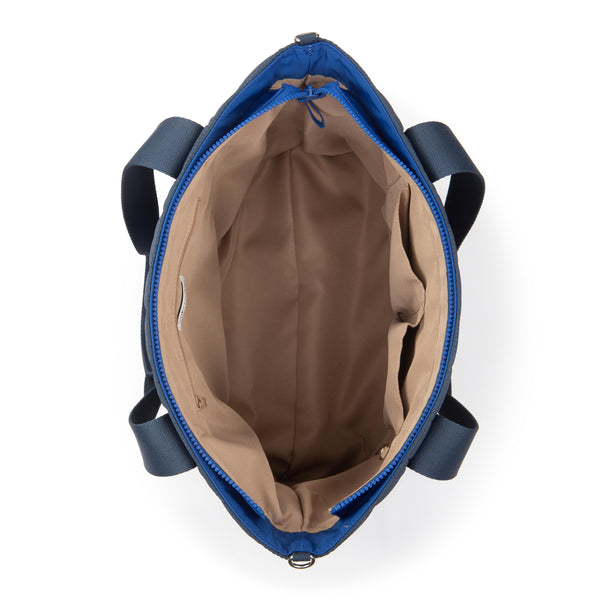 Sakroots Arlo Large Tote Indigo Woven Quilted