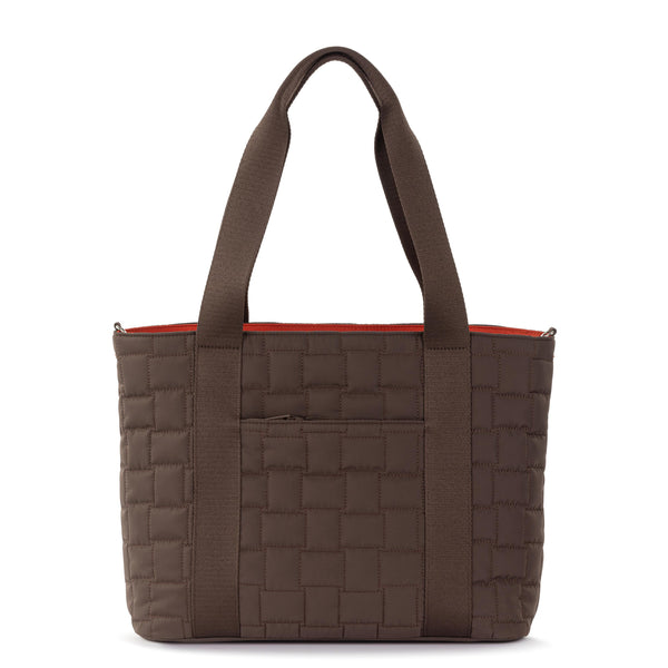 sakroots Arlo Large Tote Mahogany Woven Quilted