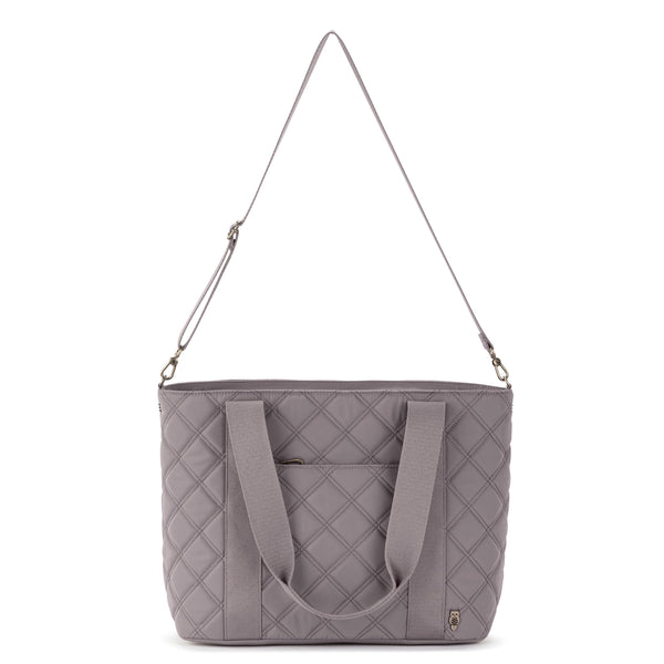 Sakroots Arlo Large Tote Mushroom Diamond Quilted