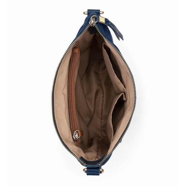 Sakroots Ashland Crossbody Indigo Suede
