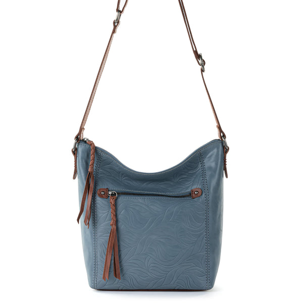 Sakroots Ashland Crossbody Maritime Wave Embossed