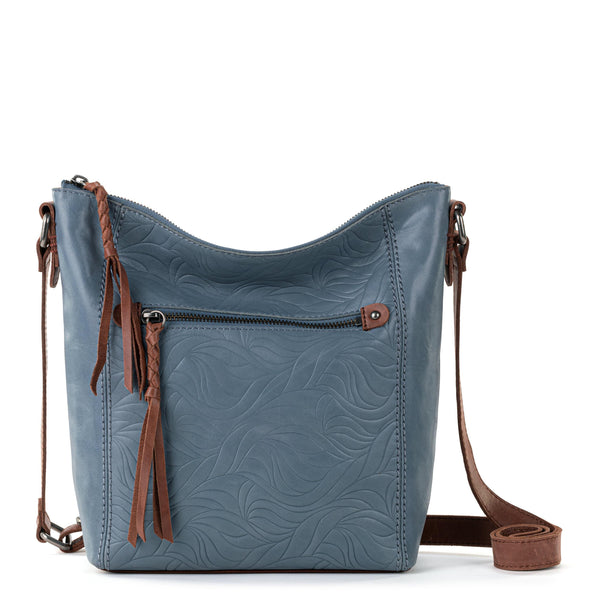 sakroots Ashland Crossbody Maritime Wave Embossed