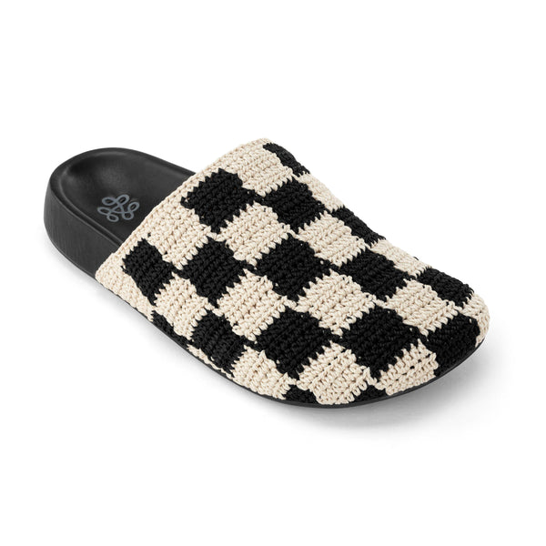 Sakroots Bolinas Clog Black Check
