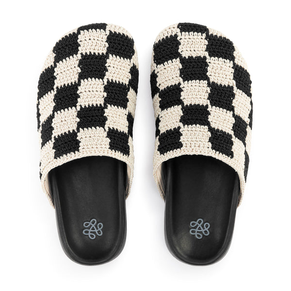 sakroots Bolinas Clog Black Check