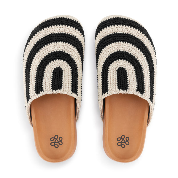 sakroots Bolinas Clog Black Stripe