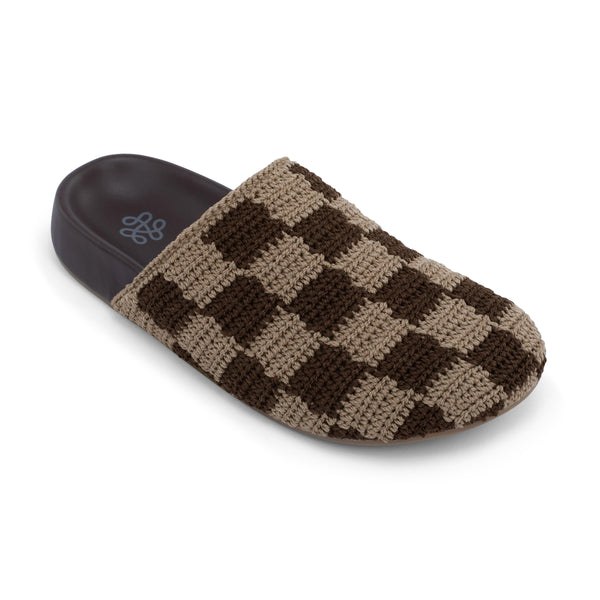 Sakroots Bolinas Clog Brown Check