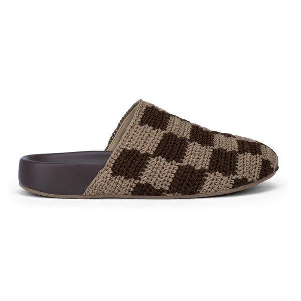 Sakroots Bolinas Clog Brown Check