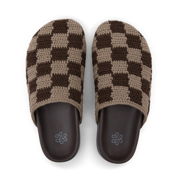 sakroots Bolinas Clog Brown Check