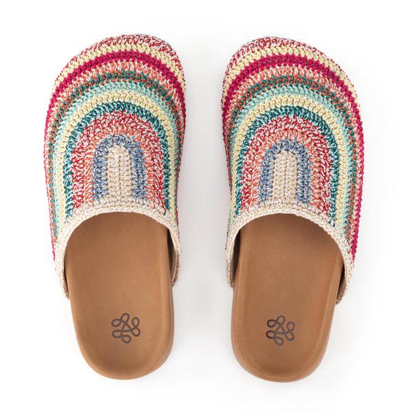 sakroots Bolinas Clog Eden Stripe