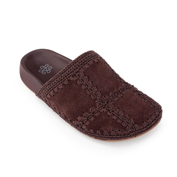 Sakroots Bolinas Clog Mahogany Suede Patch