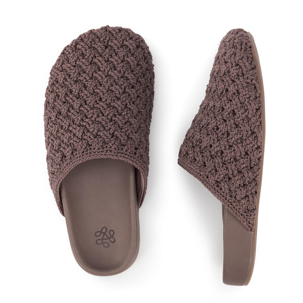 Sakroots Bolinas Clog Mushroom Cozy Weave