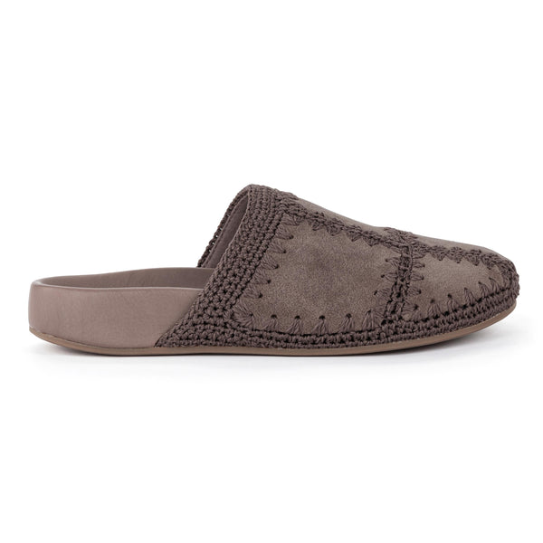 Sakroots Bolinas Clog Mushroom Suede Patch