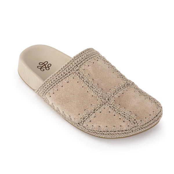Sakroots Bolinas Clog Sand Suede Patch