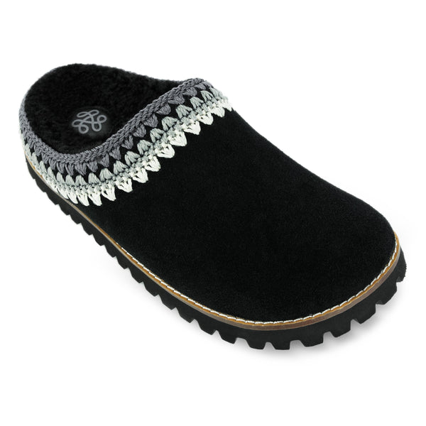 Sakroots Bolinas Everyday Clog Black Shearling
