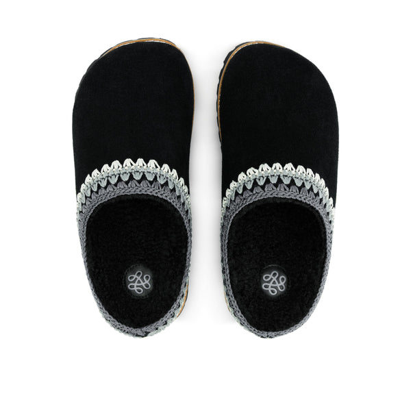 sakroots Bolinas Everyday Clog Black Shearling