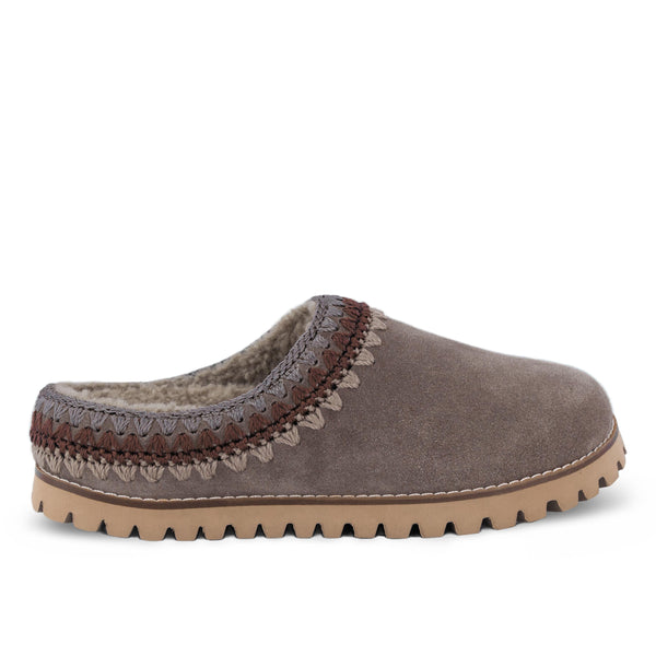 Sakroots Bolinas Everyday Clog Mushroom Shearling