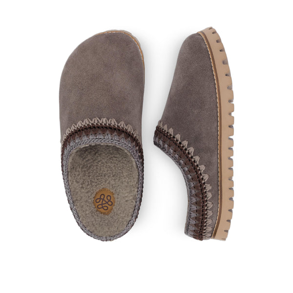 Sakroots Bolinas Everyday Clog Mushroom Shearling