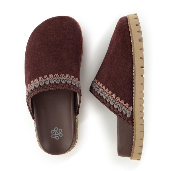 Sakroots Bolinas Lug Sole Clog Mahogany Seminyak