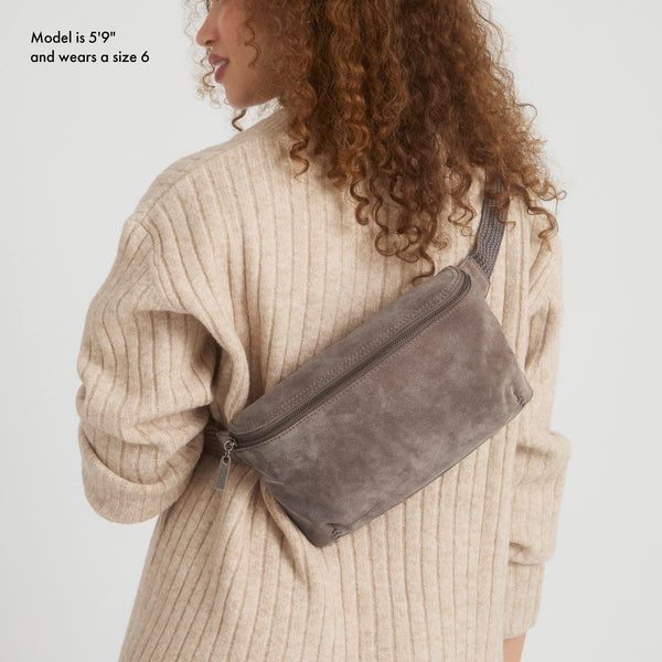 Sakroots Caraway Large Belt Bag Mushroom Suede