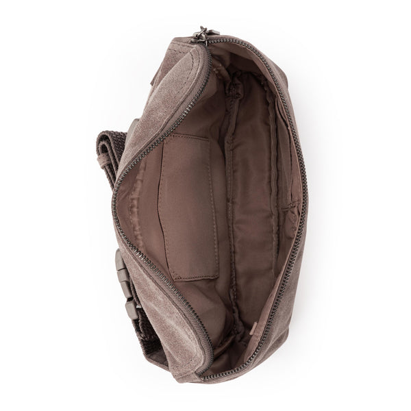 Sakroots Caraway Large Belt Bag Mushroom Suede