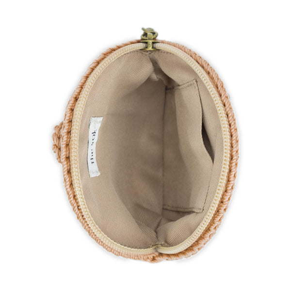Sakroots Circle Coin Pouch Bamboo Stone Heart