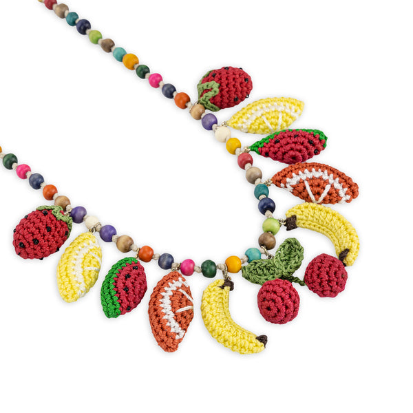 Sakroots Clara Charm Necklace Fruits