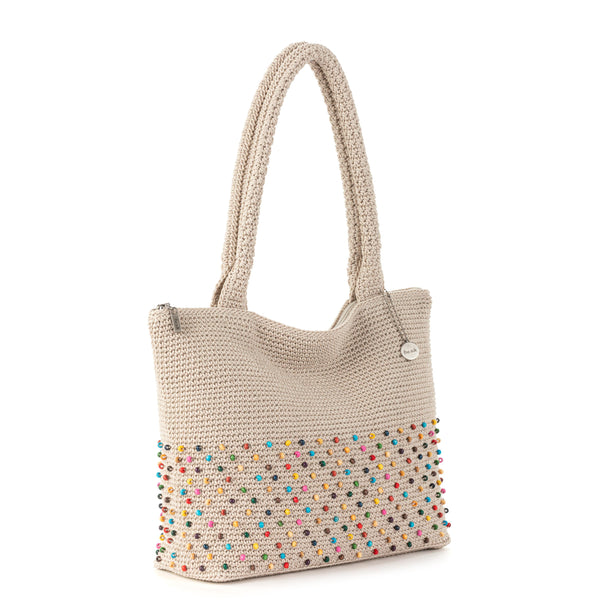 Sakroots Crafted Classic Carryall Ecru Multi Beads