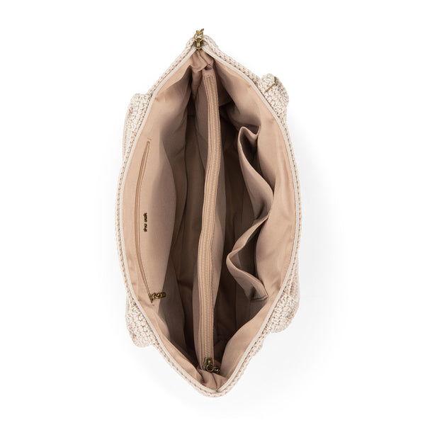 Sakroots Crafted Classic Carryall Flower Ecru