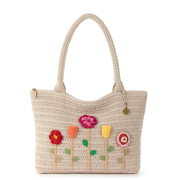 sakroots Crafted Classic Carryall Flower Ecru