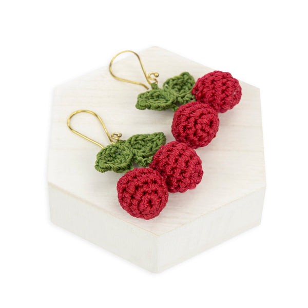 Sakroots Cyrus Charm Earrings Cherry
