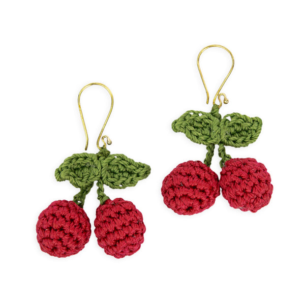 sakroots Cyrus Charm Earrings Cherry
