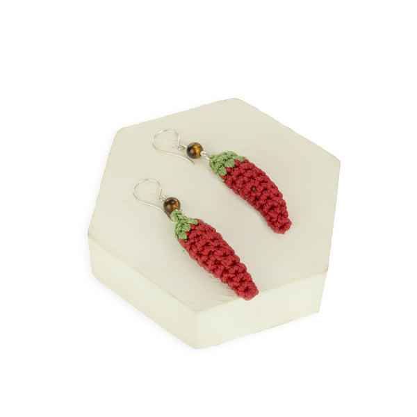 Sakroots Cyrus Charm Earrings Chili Peppers