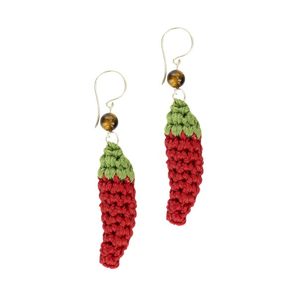 sakroots Cyrus Charm Earrings Chili Peppers
