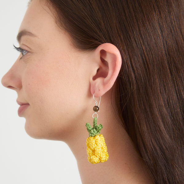 Sakroots Cyrus Charm Earrings Pineapple