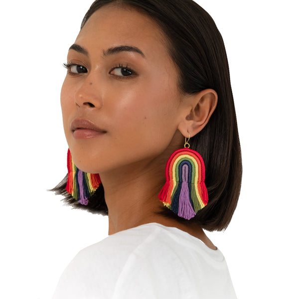 Sakroots Cyrus Charm Earrings Rainbow