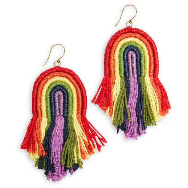 sakroots Cyrus Charm Earrings Rainbow