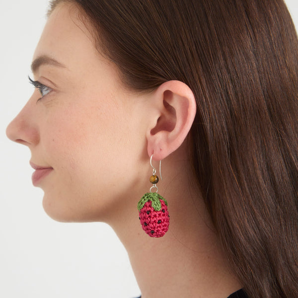 Sakroots Cyrus Charm Earrings Strawberry