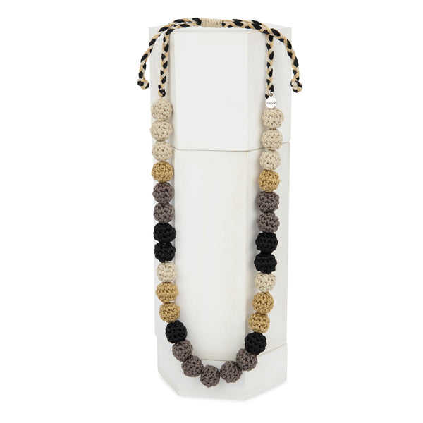Sakroots Drea Crochet Bead Necklace Black Multi