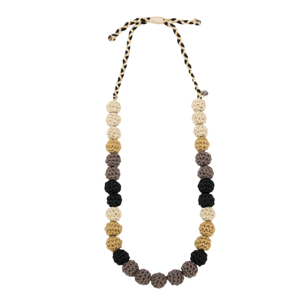 sakroots Drea Crochet Bead Necklace Black Multi